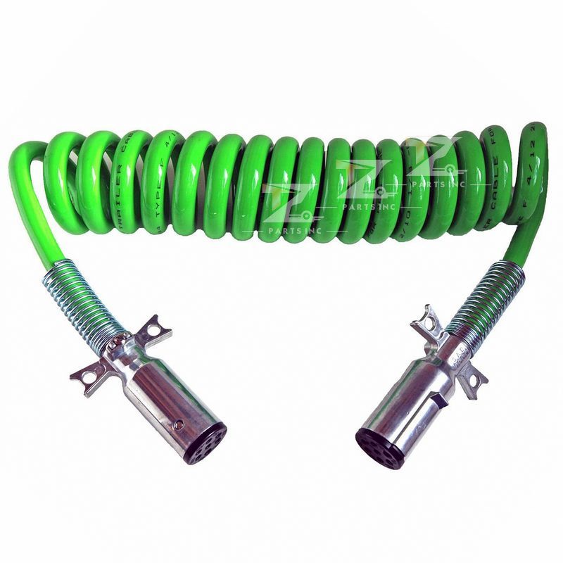 ABS Electrical 7 Way Coiled Tractor-Trailer Cord