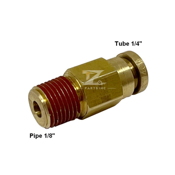 DOT Push Lock Fitting Male Connector 1/4″ X 1/8″