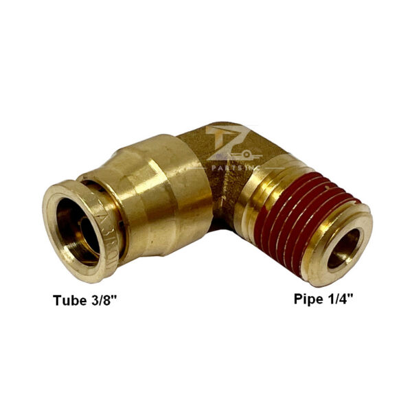 DOT Push Lock Fitting 3/8″ X 1/4″ Male Elbow Connector